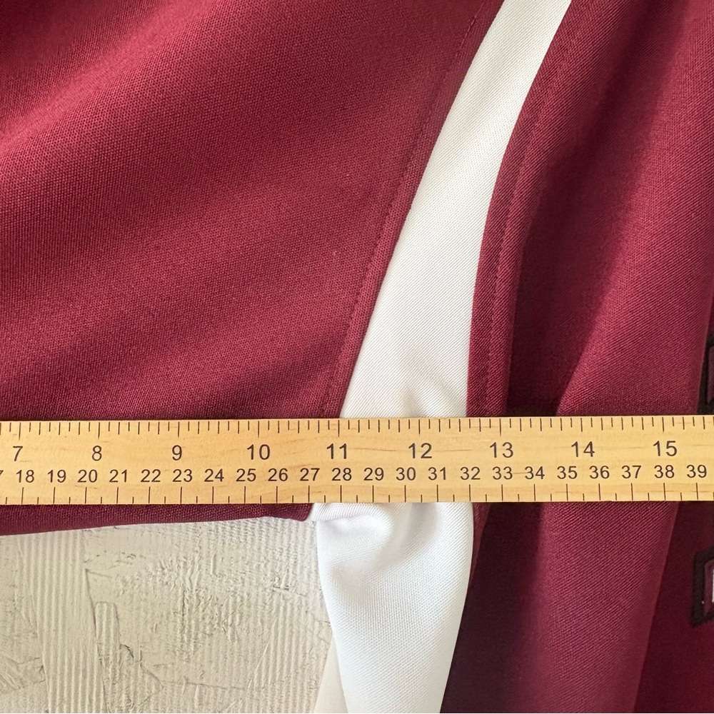 Colosseum Collegiate MSU Bulldogs Maroon Baseball Jersey 2XL Raglan Sleeves - Picture 12 of 12